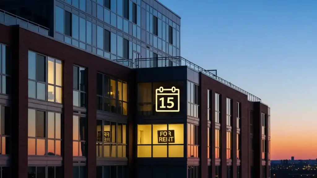 不動産投資における空室リスクを表現するマンションのイメージ。